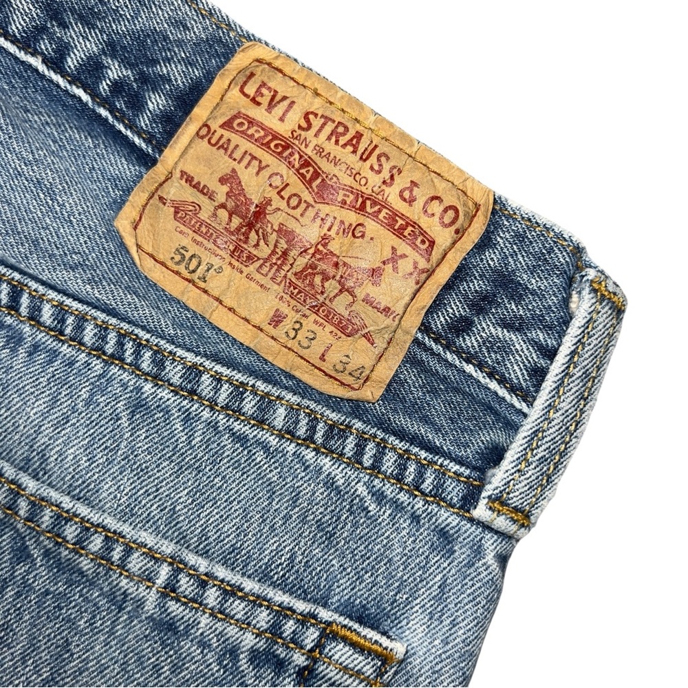 Vtg Levi's 501 Jeans 33x34 - Picture 4 of 6